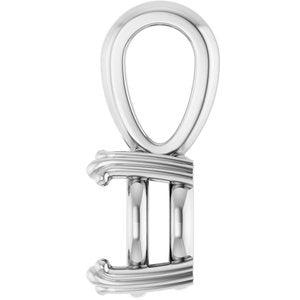 Platinum 8 mm Round Pendant Mounting – image 6