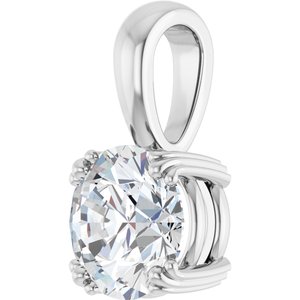 Platinum 8 mm Round Pendant Mounting – image 3