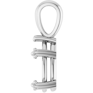 Platinum 11.5x7 mm Pear Pendant Mounting – image 6