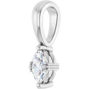 Continuum Sterling Silver 6x3.5 mm Marquise Pendant Mounting – image 3