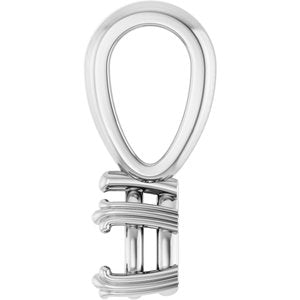 Continuum Sterling Silver 5x3 mm Pear Pendant Mounting – image 6
