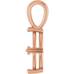 10K Rose Gold 11x5.5 mm Marquise Pendant Mounting – image 6