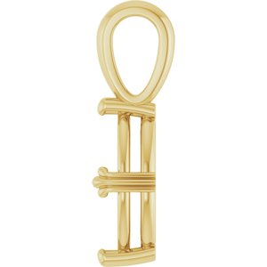 14K Yellow Gold 11x5.5 mm Marquise Pendant Mounting – image 6