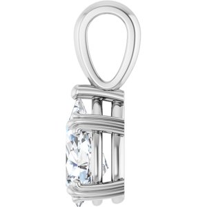 Platinum 10x6 mm Pear Pendant Mounting – image 5