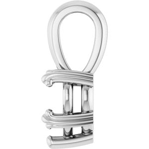 Platinum 6.5x6.5 mm Heart Pendant Mounting – image 6