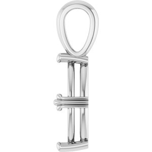 Platinum 12x6 mm Marquise Pendant Mounting – image 6