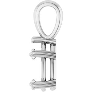 Sterling Silver 10.5x5.5 mm Pear Pendant Mounting – image 6