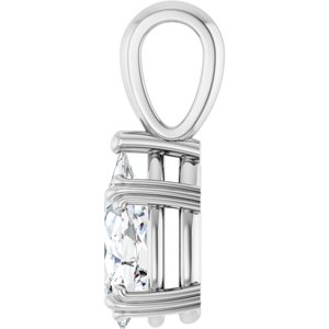 10K White Gold 10.5x5.5 mm Pear Pendant Mounting – image 5