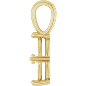 10K Yellow Gold 10.5x5.5 mm Marquise Pendant Mounting – image 6
