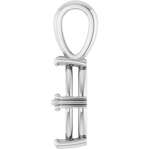 14K X1 White Gold 10.5x5.5 mm Marquise Pendant Mounting – image 6