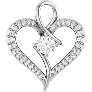 Sterling Silver 4.4 mm Round Pendant Mounting