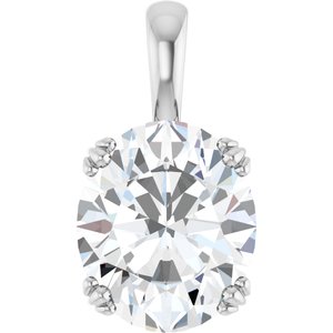 Continuum Sterling Silver 13x11 mm Oval Pendant Mounting
