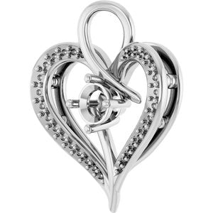 Sterling Silver 4.4 mm Round Pendant Mounting – image 4