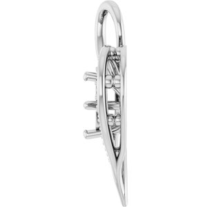 Sterling Silver 7 mm Round Pendant Mounting – image 6