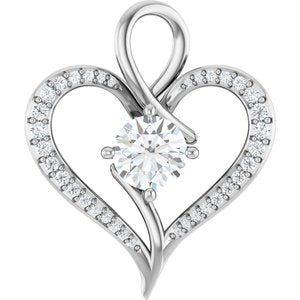 Continuum Sterling Silver 7 mm Round Pendant Mounting
