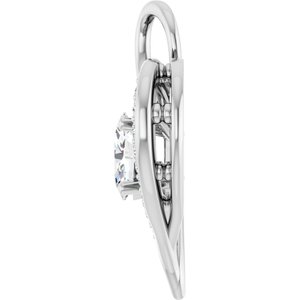 Platinum 6x4 mm Oval Pendant Mounting – image 5