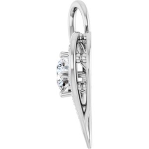 Platinum 5.8 mm Round Pendant Mounting – image 5