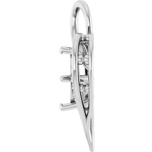 Platinum 6.5x6.5 mm Square Pendant Mounting – image 6