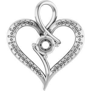 Sterling Silver 5.2 mm Round Pendant Mounting – image 2