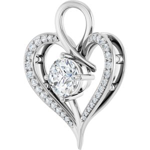 Sterling Silver 8 mm Round Pendant Mounting – image 3