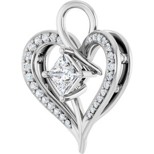Continuum Sterling Silver 4x4 mm Square Pendant Mounting – image 3