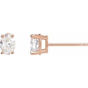 14K Rose Gold 1/3 CTW Lab-Grown Diamond Earrings
