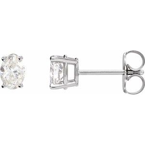 Sterling Silver 1/3 CTW Lab-Grown Diamond Earrings