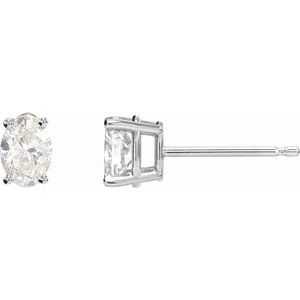 Sterling Silver 1/3 CTW Lab-Grown Diamond Earrings