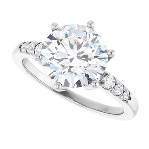 Continuum Sterling Silver 9 mm Round Ring Mounting – image 8