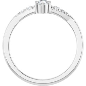 Continuum Sterling Silver 3.5 mm Round Ring Mounting – image 3