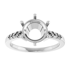 Platinum 8.8 mm Round Ring Mounting – image 6
