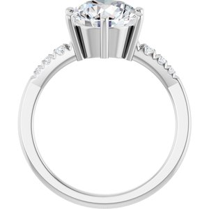 Continuum Sterling Silver 9 mm Round Ring Mounting – image 3