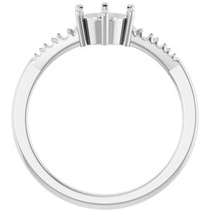 Continuum Sterling Silver 6 mm Round Ring Mounting – image 4