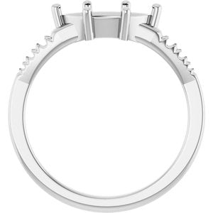 Platinum 10x5 mm Marquise Ring Mounting – image 4