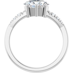 Sterling Silver 8.5x6.5 mm Oval Ring Mounting – image 3