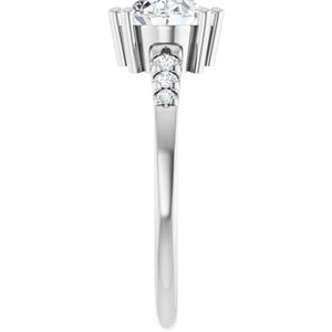 Platinum 8.5x6.5 mm Oval Ring Mounting – image 7