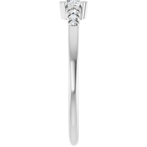 14K White Gold 4x3 mm Oval Ring Mounting – image 7