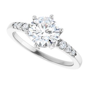Platinum 7 mm Round Ring Mounting – image 8