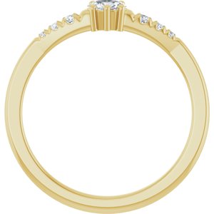 10K Yellow Gold 4x3 mm Oval Ring Mounting – image 3