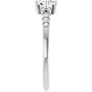 Sterling Silver 8x4.5 mm Marquise Ring Mounting – image 7