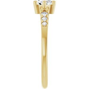 18K Yellow Gold 8x4.5 mm Marquise Ring Mounting – image 7