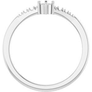 Platinum 3.4 mm Round Ring Mounting – image 4