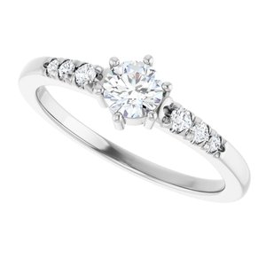 Platinum 4.4 mm Round Ring Mounting – image 8