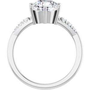 Platinum 8.2 mm Round Ring Mounting – image 3