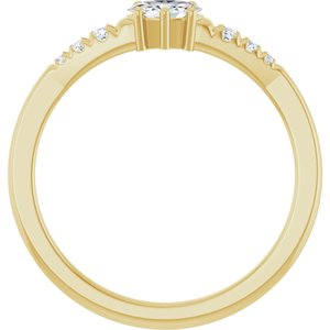 10K Yellow Gold 5x3 mm Oval Ring Mounting – image 3