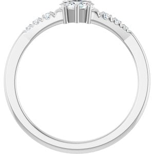 Sterling Silver 5x3 mm Oval Ring Mounting – image 3