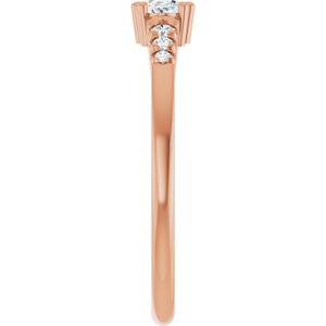 10K Rose Gold 5x3 mm Oval Ring Mounting – image 7
