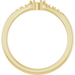 14K Yellow Gold 3.5x2 mm Marquise Ring Mounting – image 4