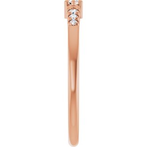 10K Rose Gold 3.5x2 mm Marquise Ring Mounting – image 7