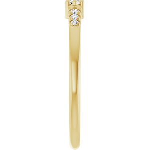 14K Yellow Gold 3.5x2 mm Marquise Ring Mounting – image 7